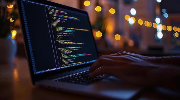 Web development website design and coding visual