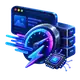 Website speed and performance icon