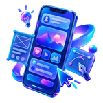 Mobile app UI UX design icon